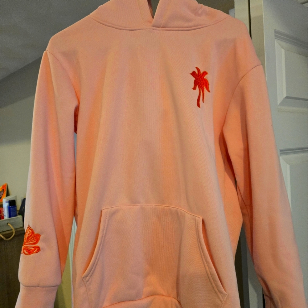 Pink Palm Puff sweatshirt
